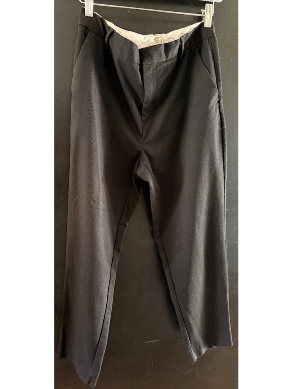 Scotch & Soda Lowry Black Trousers Pants 29/30 Tailored Straight Leg